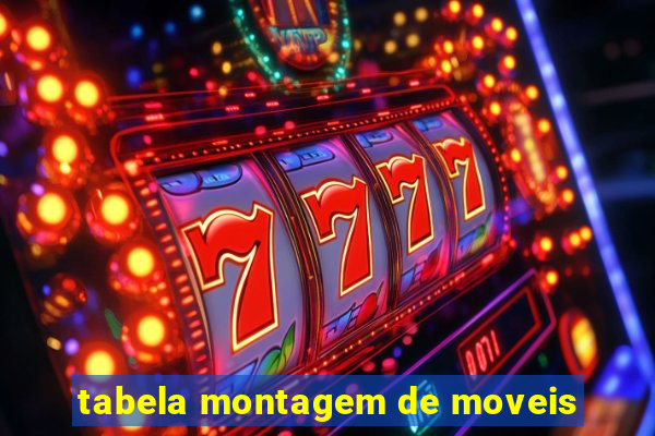 tabela montagem de moveis