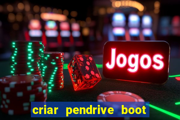 criar pendrive boot windows 10