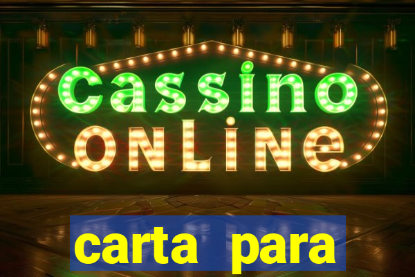 carta para encontrista homem