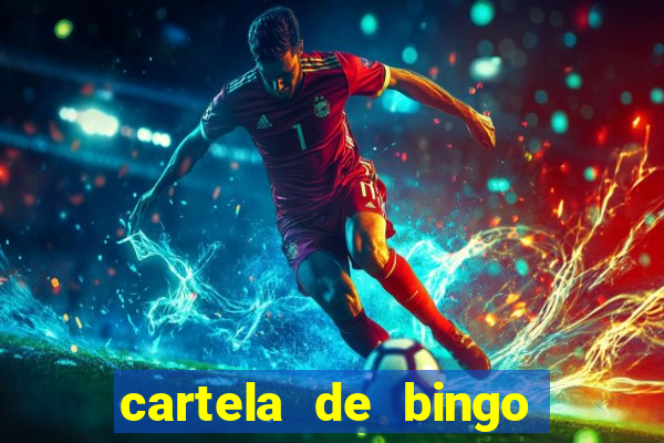 cartela de bingo cha de panela