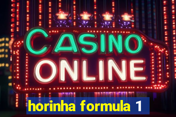 horinha formula 1
