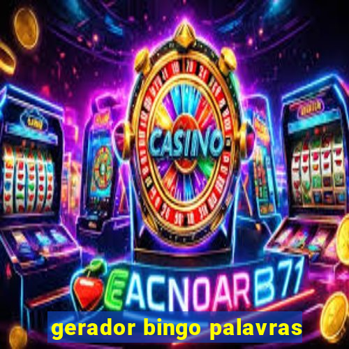 gerador bingo palavras