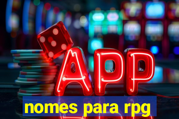 nomes para rpg