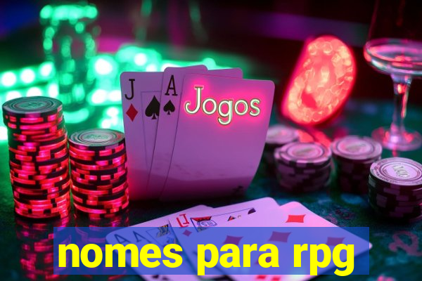 nomes para rpg