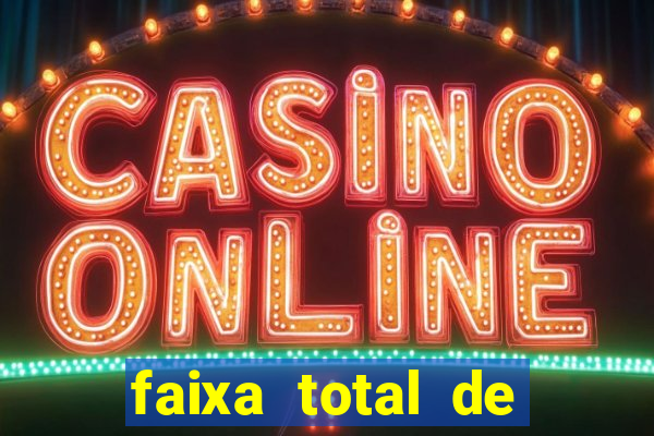faixa total de gols 2 3 o que significa