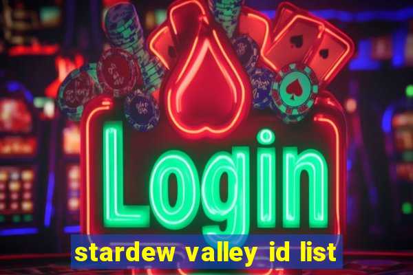 stardew valley id list