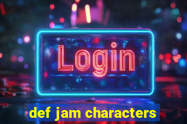 def jam characters
