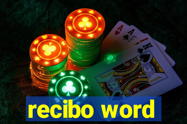 recibo word
