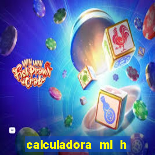 calculadora ml h para mcg kg min