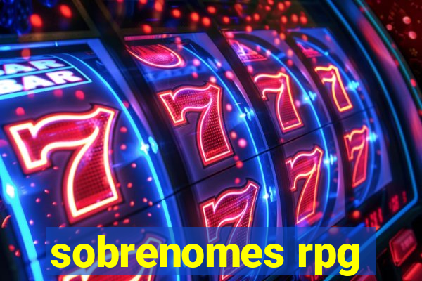 sobrenomes rpg